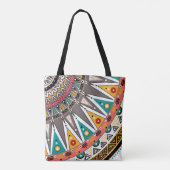 Etnische ornamenten tote bag (Achterkant)