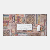 etnische patchwork-tafelmat bureaumat (Keyboard & Muis)