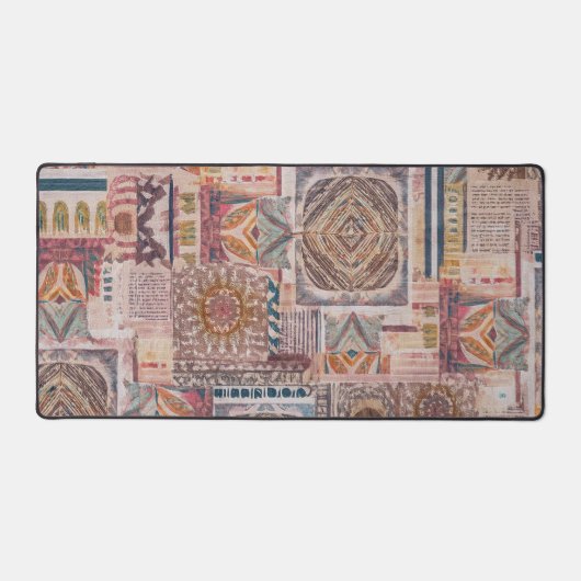 etnische patchwork-tafelmat bureaumat (Voorkant)