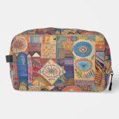 etnische patchwork-toilettas toilettasje (Voorkant)