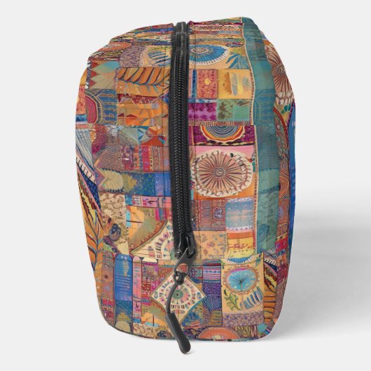 etnische patchwork-toilettas toilettasje (Rechts)