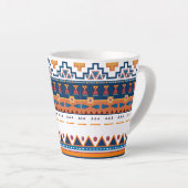 Etnische patronen latte mok (Rechterhoek)