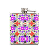 Etnische patronen met Marokkaanse motifs Heupfles (Achterkant)