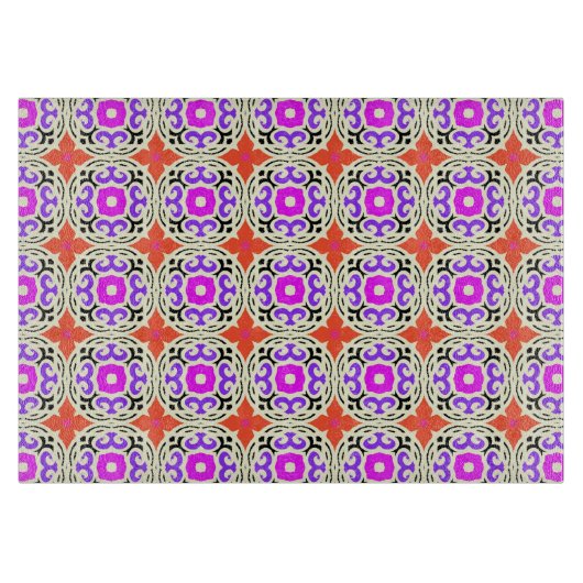 Etnische patronen met Marokkaanse motifs Snijplank (Voorkant)