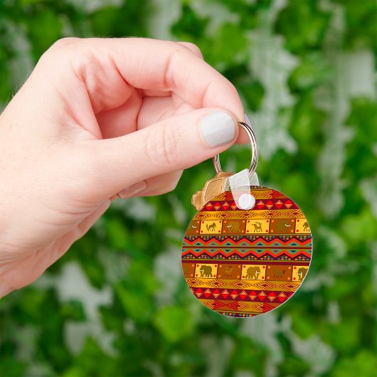 Etnische patronen sleutelhanger