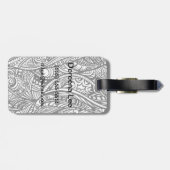 Etnische patroon 3 bagagelabel (Achterkant horizontaal)