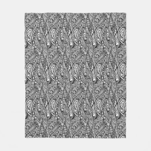 Etnische patroon 3 fleece deken (Voorkant)