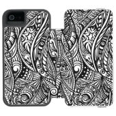 Etnische patroon 3 incipio iPhone portemonnee hoesje (Agenda Open)