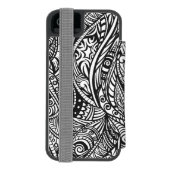 Etnische patroon 3 incipio iPhone portemonnee hoesje (Agenda Achterkant)