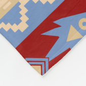 Etnische Peruviaanse Inca Dieren Llamas Vis en vog Fleece Deken (Hoek)