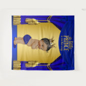 Etnische Prince Baby shower achtergronden Wandkleed (Voorkant (horizontaal))