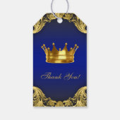 Etnische Prince Baby Shower Cadeaulabel (Achterkant)