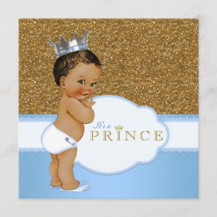 Etnische Prince Baby Shower Kaart