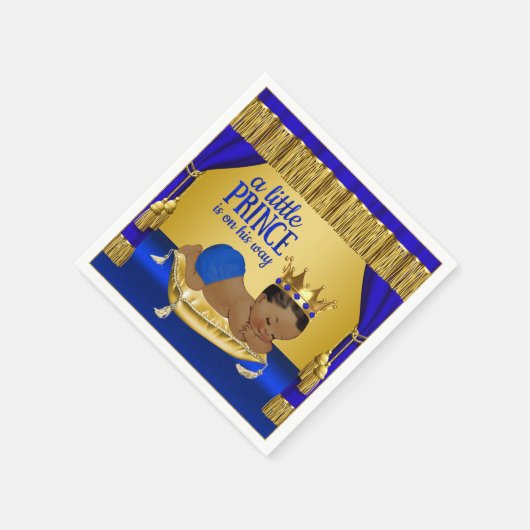 Etnische Prince Baby shower Papieren servetten (Hoek)