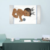 Etnische Prince Baby Shower Spandoek (Beurs)