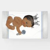 Etnische Prince Baby Shower Spandoek (Horizontaal)