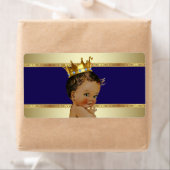 Etnische Prince Boy Baby shower Waterflesetiket Etiket (Insitu)