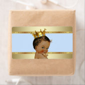 Etnische Prince Boy Baby shower Waterflesetiket Etiket (Insitu)