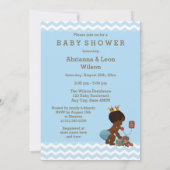 Etnische Prince op Telefoon Baby shower Chevrons B Kaart (Achterkant)