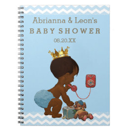 Etnische Prince op Telefoon Baby shower Gastenboek Notitieboek