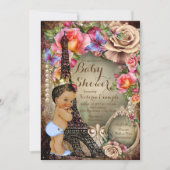  etnische Prince Paris Baby shower Kaart (Voorkant)