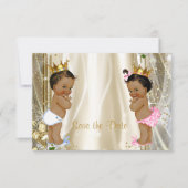Etnische Prince Princess Baby shower Bewaar de dat Save The Date (Voorkant)