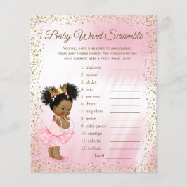Etnische Princess Tutu Girl Baby shower Games