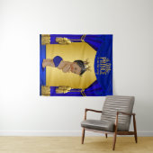 Etnische Prins Baby Shower Banner Achtergrond Wandkleed (In Situ (horizontaal))