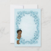 Etnische  prins Baby shower dank u Bedankkaart (Achterkant)