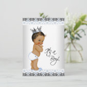  Etnische prins Baby Shower Kaart (Staand voorkant)