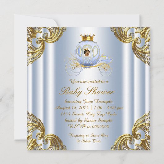 Etnische prins Koninklijk Huwelijk Prins Baby show Kaart (Achterkant)