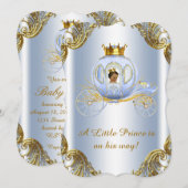 Etnische Prins Koninklijke Koets Prins Baby Shower Kaart (Voorkant / Achterkant)