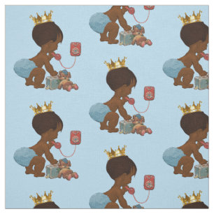 Etnische prins op Phone Teddy Bear Suitcase Stof