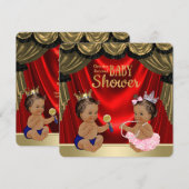 Etnische Prins Prinses Gender Reveal Shower Kaart (Voorkant / Achterkant)