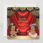 Etnische Prins Prinses Gender Reveal Shower Kaart (Achterkant)