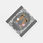 Etnische Prins Prinses Geslacht Onthulling Servetten (Hoek)