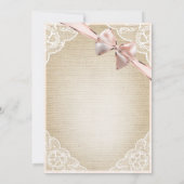 Etnische prinses  Baby Girl Rustic Shower Kaart (Achterkant)