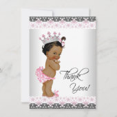 etnische prinses Baby shower dank u Bedankkaart (Voorkant)