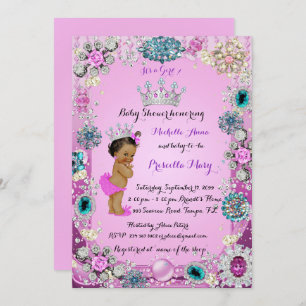 Etnische Prinses Baby shower Invitation, prinses. Kaart