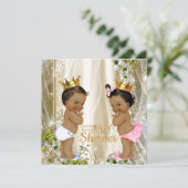 Etnische prinses, Baby shower Kaart (Staand voorkant)