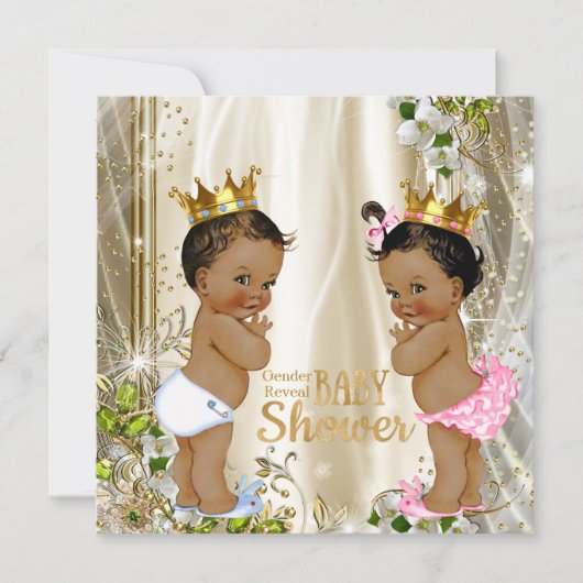 Etnische prinses, Baby shower Kaart (Voorkant)