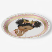 Etnische Prinses Baby shower Papier Bord (Gekanteld)