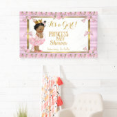 Etnische Prinses Baby shower Roze Goud Tutu Spandoek (Insitu)