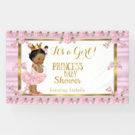 Etnische Prinses Baby shower Roze Goud Tutu Spandoek
