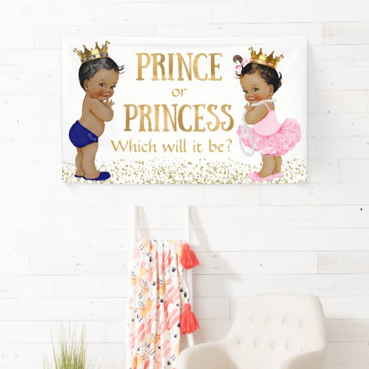 Etnische prinses, Baby shower Spandoek (Insitu)