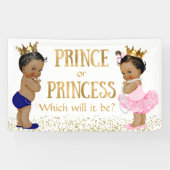 Etnische prinses, Baby shower Spandoek (Horizontaal)