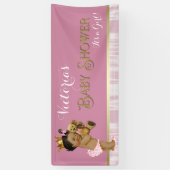 Etnische prinses baby shower spandoek (Verticaal)