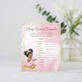 Etnische prinses baby shower spellen (Staand voorkant)