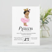 Etnische Prinses Baby shower Uitnodiging (Staand voorkant)