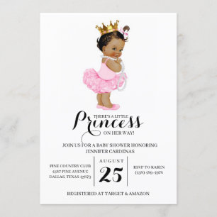 Etnische Prinses Baby shower Uitnodiging